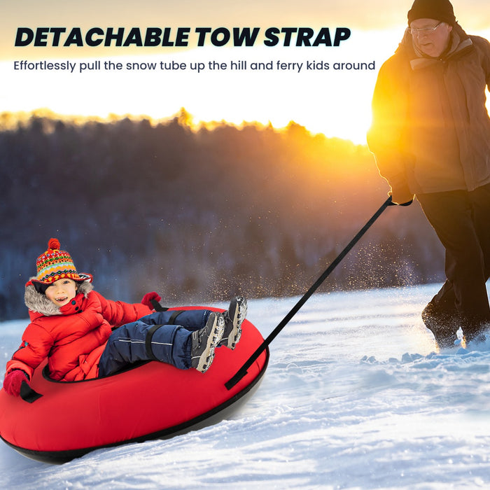 Heavy-Duty Snow Tube - Comfortable Seat Cushion, Durable Design for Children and Adults - Ideal for Winter Fun and Snow Activities