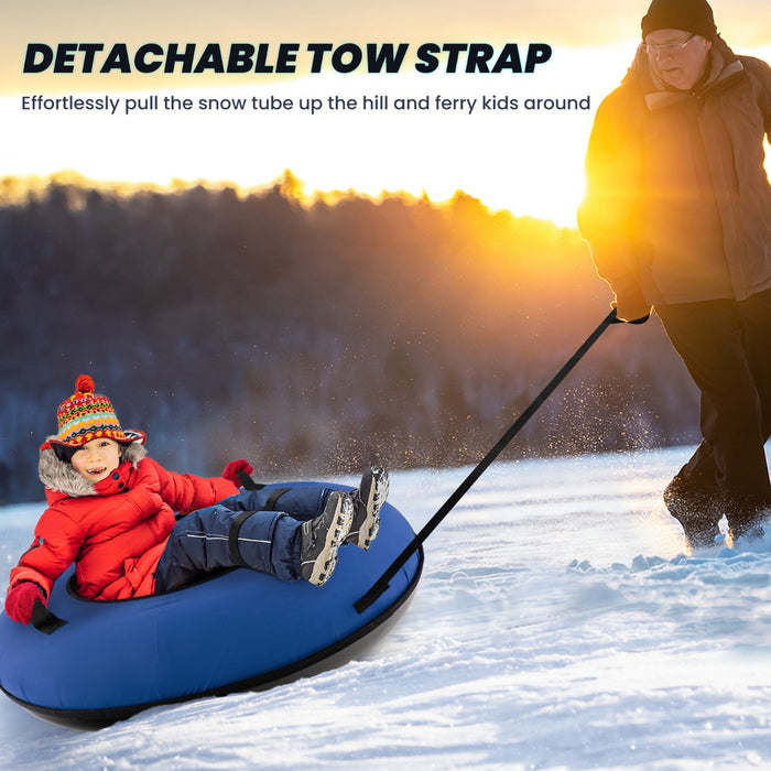 Heavy-Duty Snow Tube - Comfortable Seat Cushion, Durable Design for Children and Adults - Ideal for Winter Fun and Snow Activities