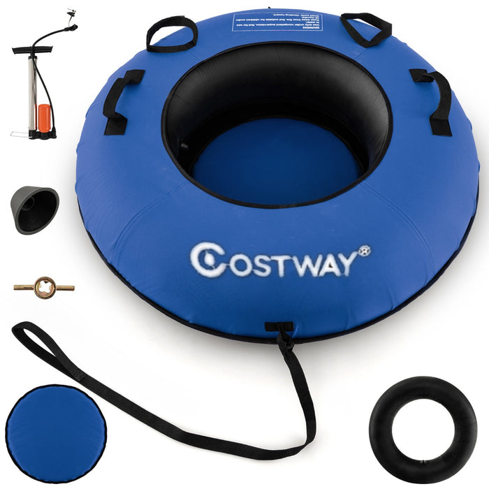 Heavy-Duty Snow Tube - Comfortable Seat Cushion, Durable Design for Children and Adults - Ideal for Winter Fun and Snow Activities