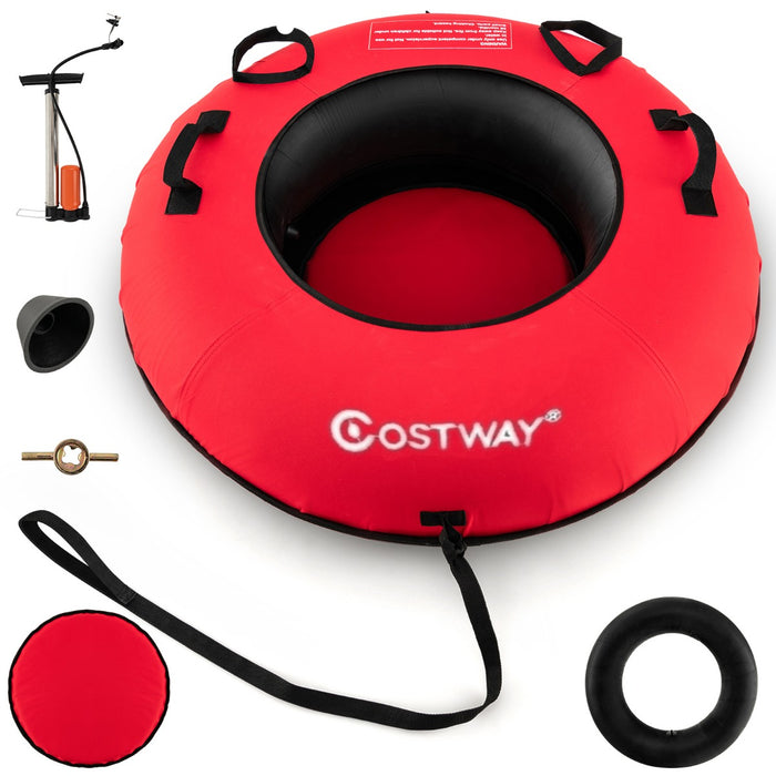 Heavy-Duty Snow Tube - Comfortable Seat Cushion, Durable Design for Children and Adults - Ideal for Winter Fun and Snow Activities