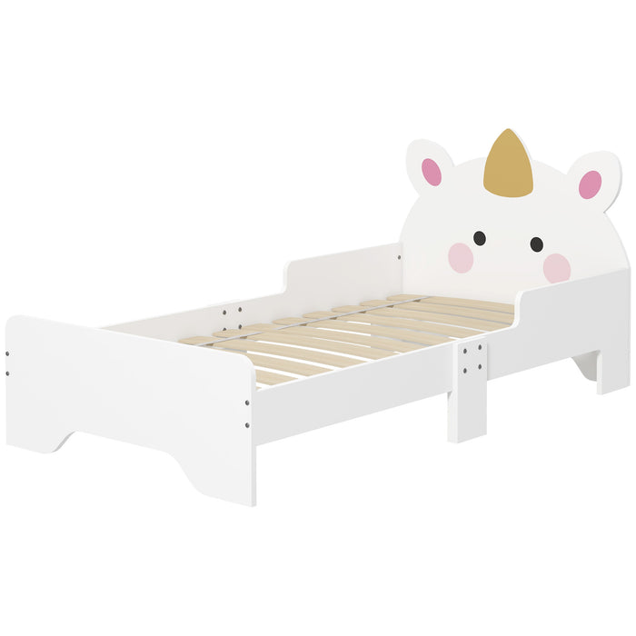 Kids Bedroom Unicorn Toddler Bed - Durable Children's Furniture for Ages 3-6, 143x74x67cm - Ideal Transition Bed for Little Ones