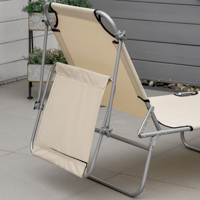 Foldable Patio Sun Lounger Set with Canopy - Adjustable Backrest and Mesh Fabric for Comfort - Ideal for Outdoor Relaxation and Sunbathing