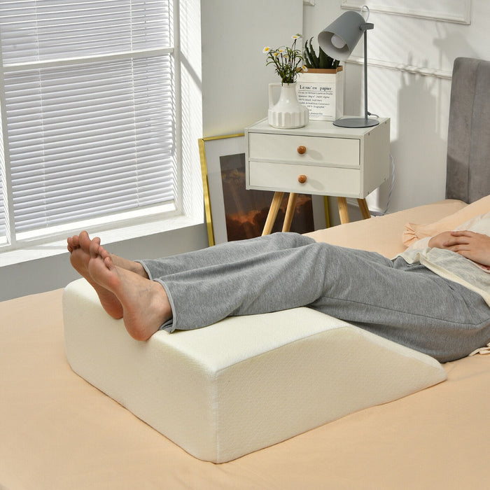Unknown Brand - Leg Elevation Pillow with Washable Cover, Helpful for Sleeping - Ideal for Post-Surgery Recovery and Improved Circulation