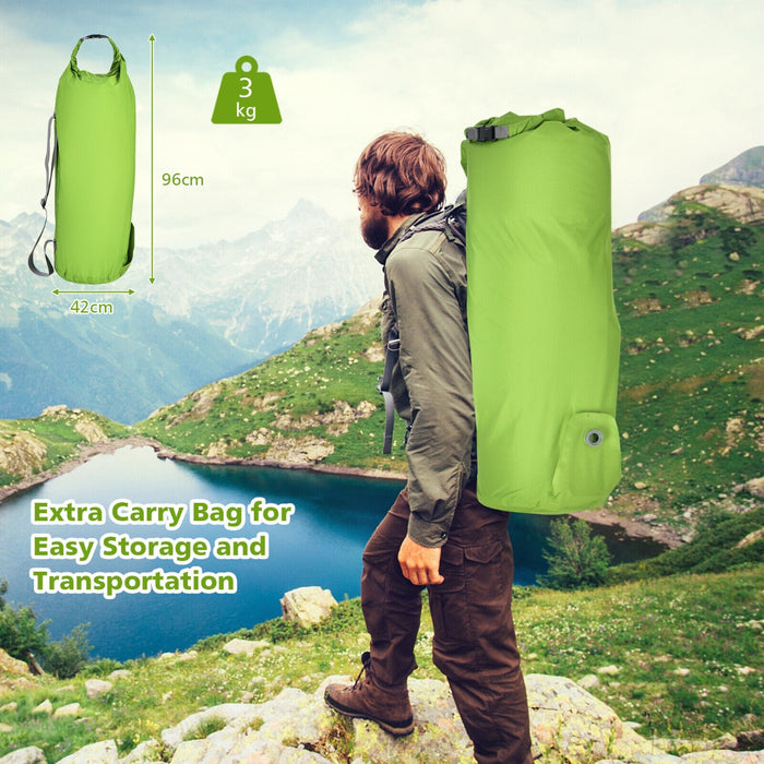 Sleeping Pad with Carry Bag - Durable Comfort Camping Equipment for Travel, Hiking - Ideal for Outdoor Enthusiasts & Adventure Seekers