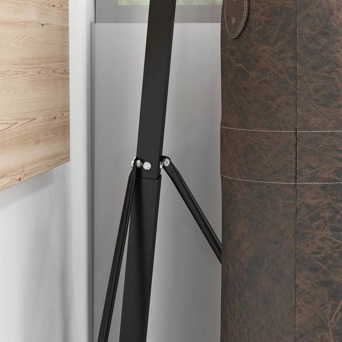 Foldable Heavy Bag Stand - Adjustable Freestanding Punching Bag Rack for Speed & Heavy Bags - Ideal for Home Fitness & Gym Training