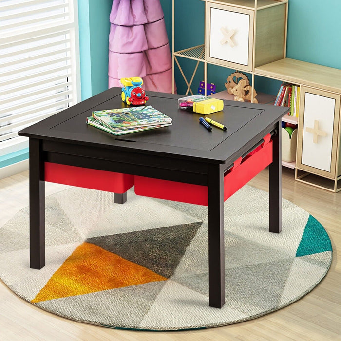 3-in-1 Multi Activity Table for Kids - With Storage Drawers and Play-Coffee Features - Ideal for Keeping Playing Area Organized and Entertaining Children