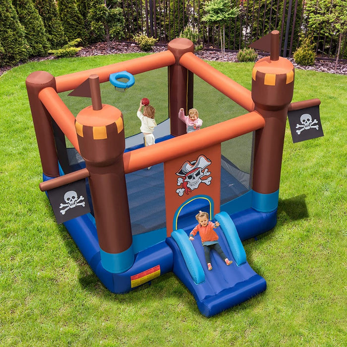 Inflatable Bouncer House - 680W Blower Included, Sturdy and Fun Entertainment - Perfect for Kids Parties and Outdoor Activities