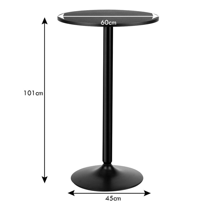 Modern Bar Table - Round Top Table for Living Room, Restaurant, and Bistro - Ideal for Modern Home and Commercial Spaces