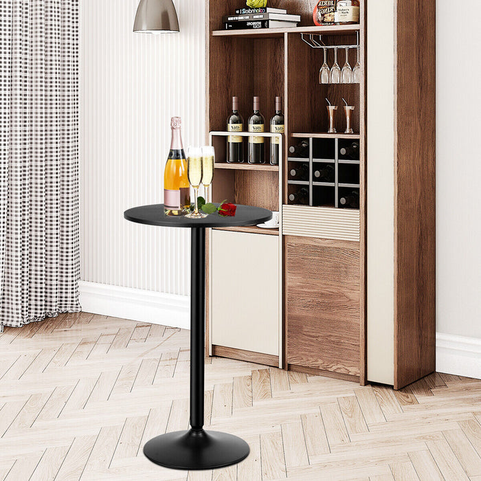 Modern Bar Table - Round Top Table for Living Room, Restaurant, and Bistro - Ideal for Modern Home and Commercial Spaces