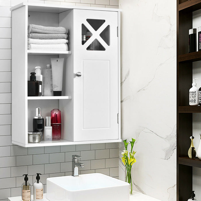 Medicine Cabinet Wall-Mounted - Bathroom Storage with Adjustable Shelves - Ideal for Organizing Medications and Toiletries