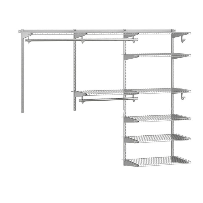 WallSpace - Wall Mounted Bedroom Closet System with Hanging Rod - Ideal Storage Solution for Organizing Wardrobes