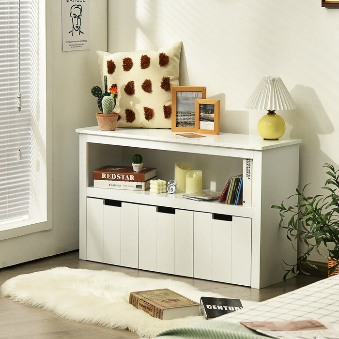 Kids' 3-Drawer Storage Cabinet - Open Shelf Design for Easy Access - Perfect Solution for Children's Room Organization