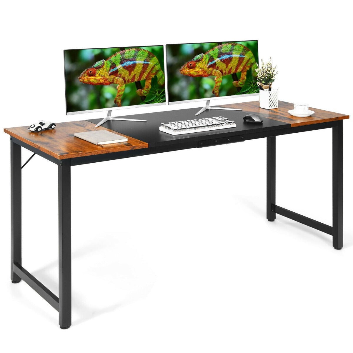 Modern Large Desk - Versatile for Computer Work, Home Office, and Kitchen Use - Catered for Efficient Work and Dining Space Arrangement