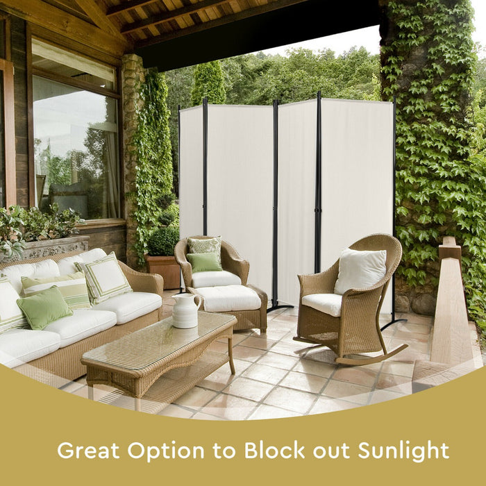 Protector Model 4P - Black 4 Panel Wall Privacy Screen for Home - Ideal for Those in Need of Additional Home Privacy