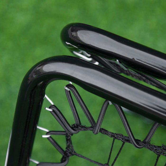 Adjustable Rebounder Net for Sports Training - Double-Sided, Angle Customization, 75x75cm Target Area - Ideal for Soccer, Baseball, Basketball Skill Improvement
