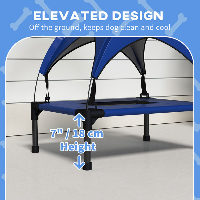Breathable Mesh Elevated Dog Bed - Cooling, Washable Design for Mini to Small Dogs (61 x 46 x 63cm) - Ideal Comfort for Your Pet in Warm Weather