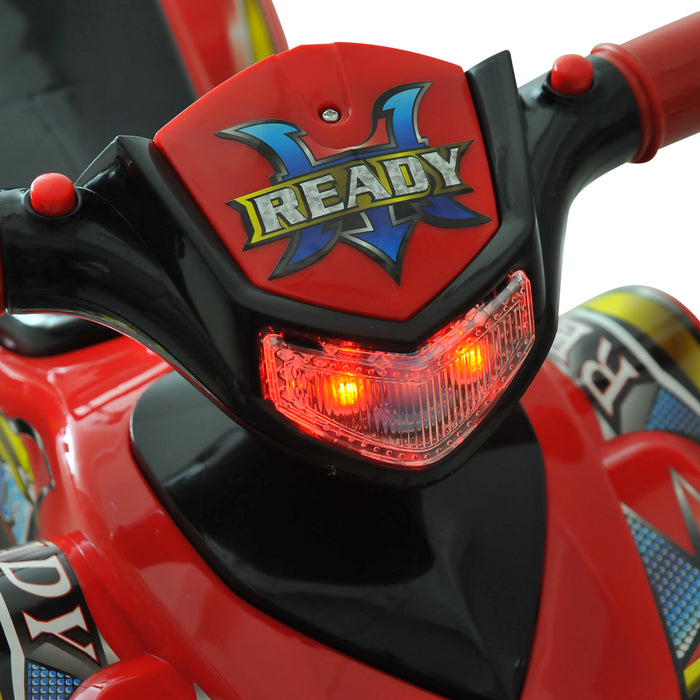 Kids Electric ATV - 4-Wheeler Quad, Battery-Powered Ride-On Toy, 60x38x42 cm in Vibrant Red - Perfect Outdoor Adventure for Young Children