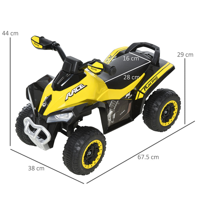 Kids Foot-to-Floor Ride-On Slider Car with Music & Lights - Manual Toddler Walker Vehicle, Yellow - Ideal for Ages 18-36 Months