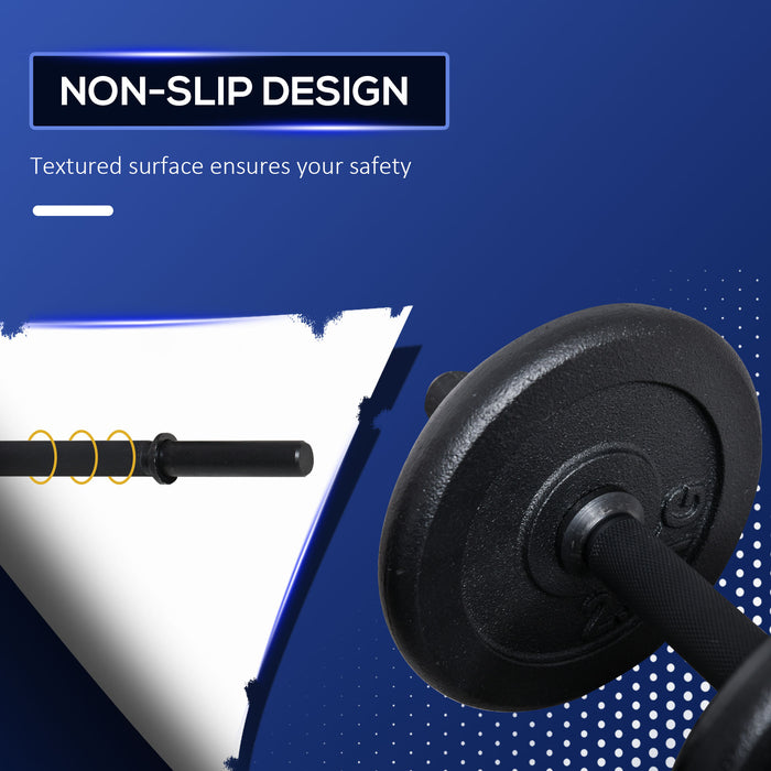 Adjustable Dumbbell Set with Solid Handle - Portable, Easy-to-Store Weights with Carry Case for Fitness Enthusiasts - Ideal for Men and Women’s Full-Body Workouts, Home and Office Use