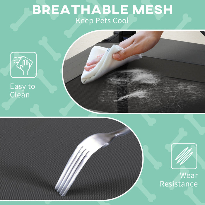 Elevated Dog Bed with Cooling Mesh - Durable & Easy-Cleaning Material, Perfect for Small to Medium Sized Pets - Ensures Comfort & Hygiene for Your Furry Friend