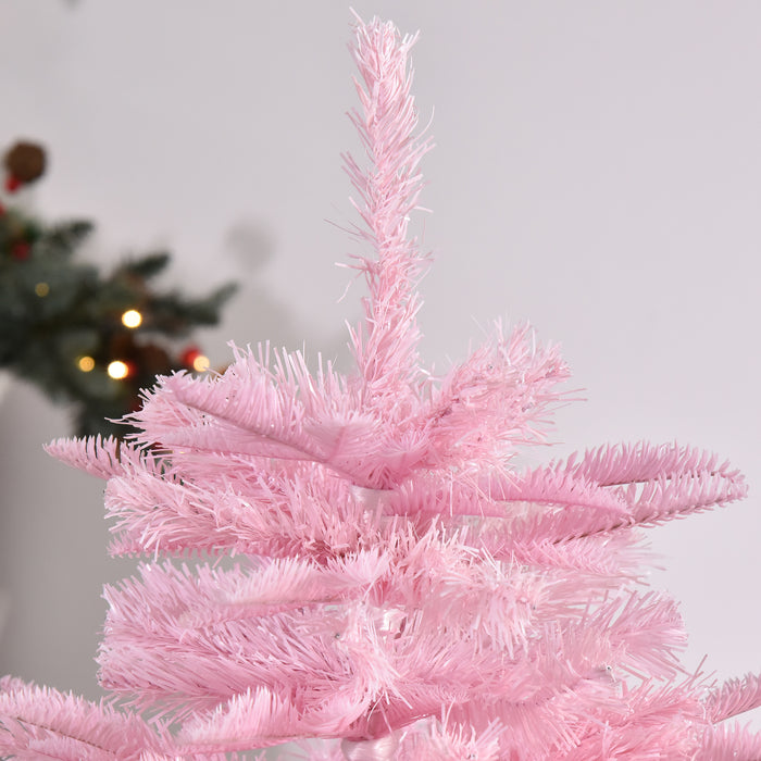4FT Automatic Pop-Up Artificial Christmas Tree - Easy Setup Xmas Holiday Decor with Stand, Pink - Perfect for Home and Party Festivities