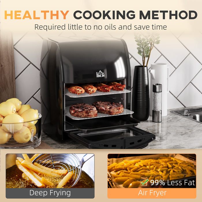 12L 8-in-1 Digital Air Fryer Oven - Versatile Cooking with Fry, Roast, Broil, Bake, Dehydrate Functions, Rapid Air Technology - Ideal for Health-Conscious Home Chefs and Busy Households