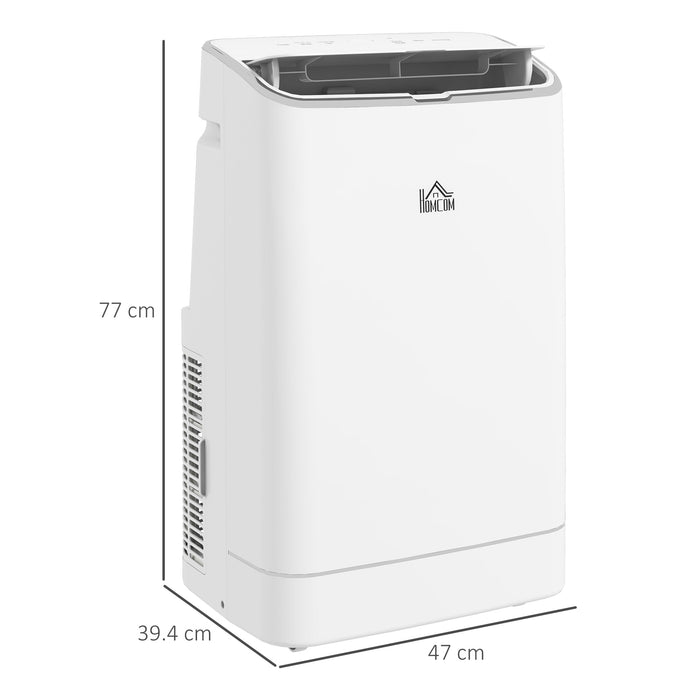 14,000 BTU Portable Air Conditioner - Smart WiFi, Dehumidifier, Fan Function & 24H Timer with Window Kit for 35m² Rooms - Ideal for Home Climate Control