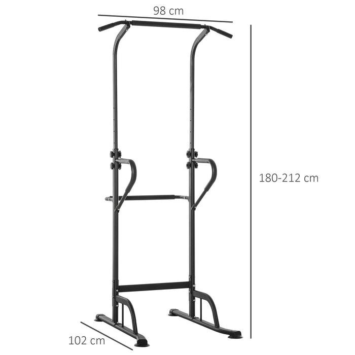 Pull Up Bar Power Tower - Multi-Function, Height Adjustable, Dip Station Workout Equipment - Ideal for Home Gym Strength Training