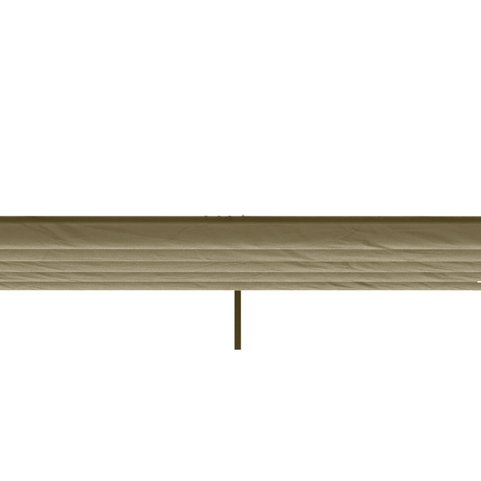 Retractable Pergola Shade Cover 3x3m - Durable Replacement Canopy Fabric, Gazebo Compatible, in Elegant Tan - Ideal for Outdoor Comfort and Entertaining