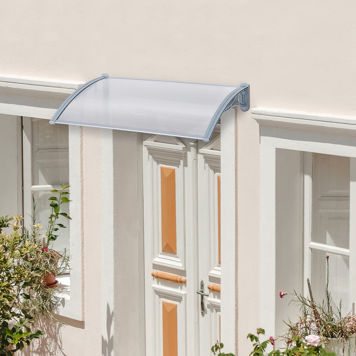 Outdoor Rain Protection - Durable Door Awning & Window Canopy, 140cm x 70cm - Shelter for Front or Back Porch and Window Shade