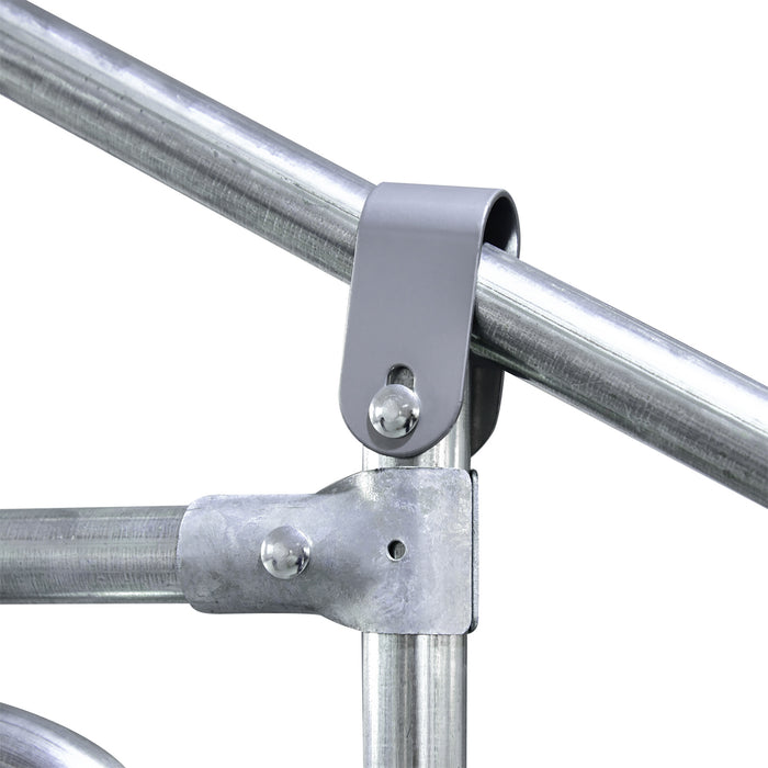 Outdoor Galvanized Hen House - Spacious Walk-In Chicken Run with UV-Resistant Cover - Ideal for Poultry, Ducks, Rabbits in Backyards, 4 x 3 x 2 m