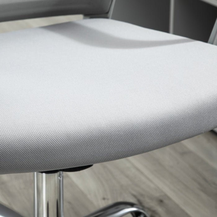 Ergonomic Mesh Desk Chair with Adjustable Armrests - 360° Swivel and Height Adjustment Features - Ideal for Comfortable Office Seating