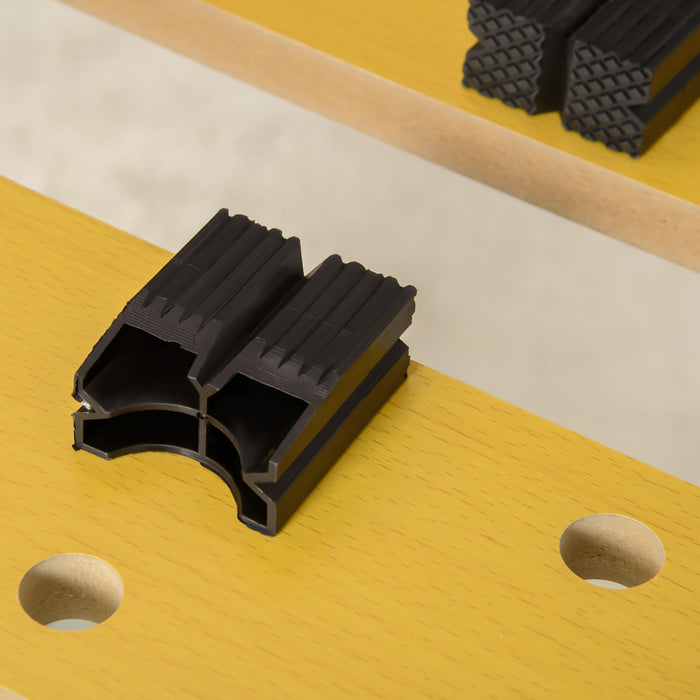 4-in-1 Work Bench and Saw Horse - Versatile Folding Clamp Table with Adjustable Clamping Pegs - Ideal for Home DIY Projects and Garage Workshops