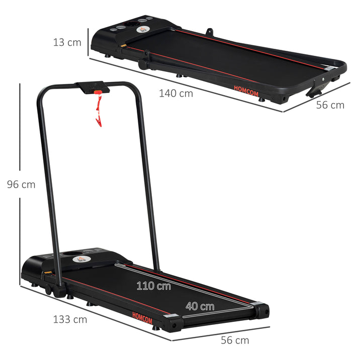 Home & Office Foldable Treadmill - Aerobic Walking Exercise Machine with LED Display - Ideal for Fitness Enthusiasts and Space-Conscious Individuals