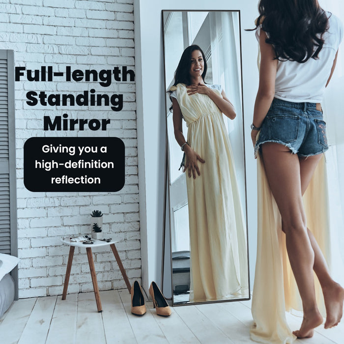 Full Length 160x40cm Mirror - Shatter-proof Glass Safety Feature - Ideal for Household Use and Safety-Conscious Consumers