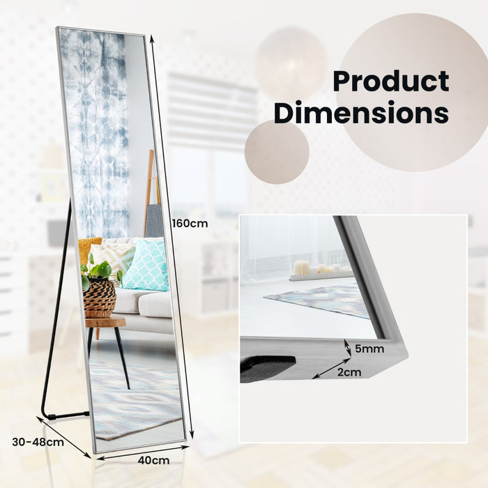 Full Length 160x40cm Mirror - Shatter-proof Glass Safety Feature - Ideal for Household Use and Safety-Conscious Consumers