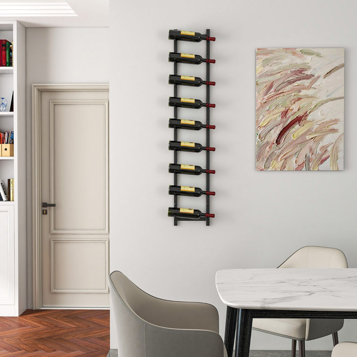 Metal Wall Mounted Wine Rack - Organizing Accessory for Wine, Liquor & Champagne - Ideal for Home Bar Enthusiasts