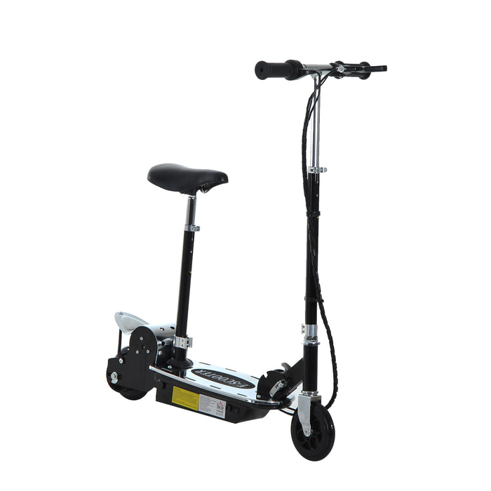 120W Teens Foldable Scooter - 24V Rechargeable Battery, Adjustable Height, Powered Ride-on for Kids - Outdoor Fun and Mobility for Adolescents