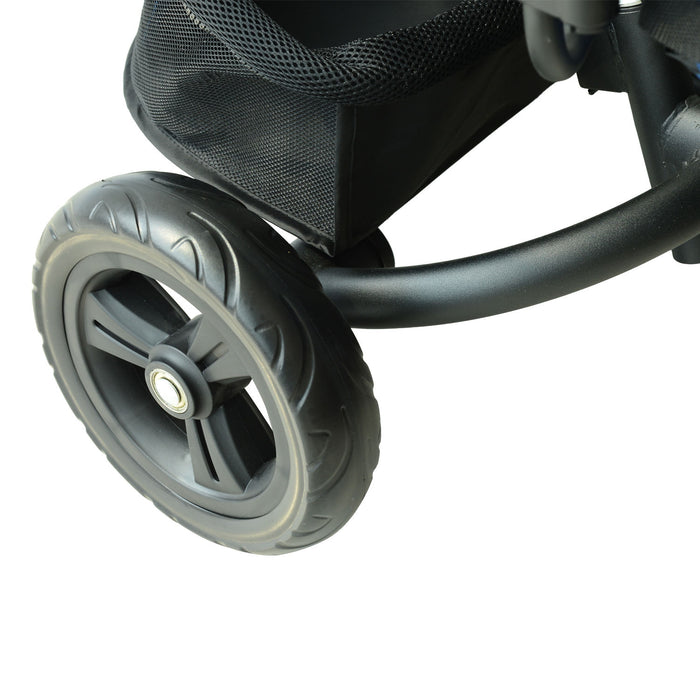 Blue Toddler Tricycle with Protective Canopy - Safety-First Design, Durable Ride-on Toy for Kids - Ideal Outdoor Fun for Little Explorers
