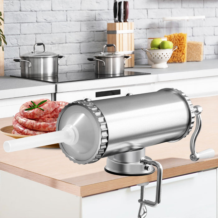 3L Sausage Stuffer - Equipped with 3 Filling Nozzles - Ideal for Homemade Sausage Making