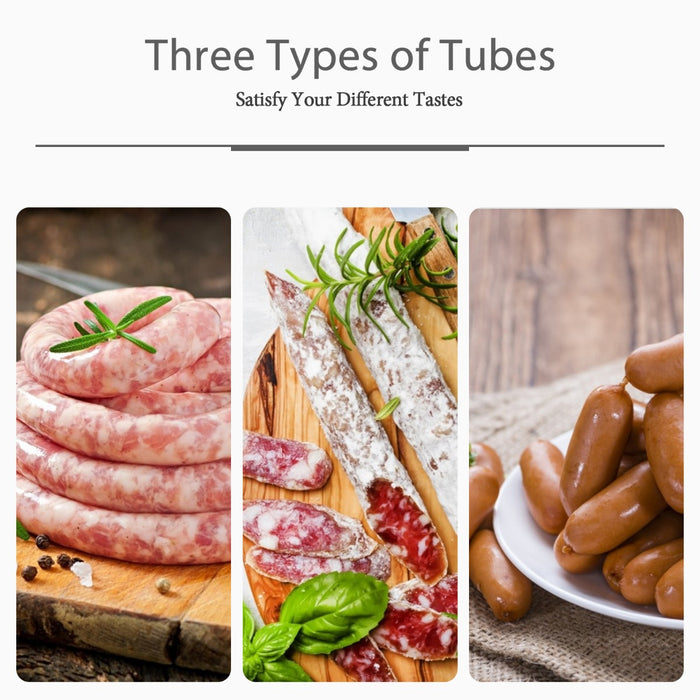 3L Sausage Stuffer - Equipped with 3 Filling Nozzles - Ideal for Homemade Sausage Making