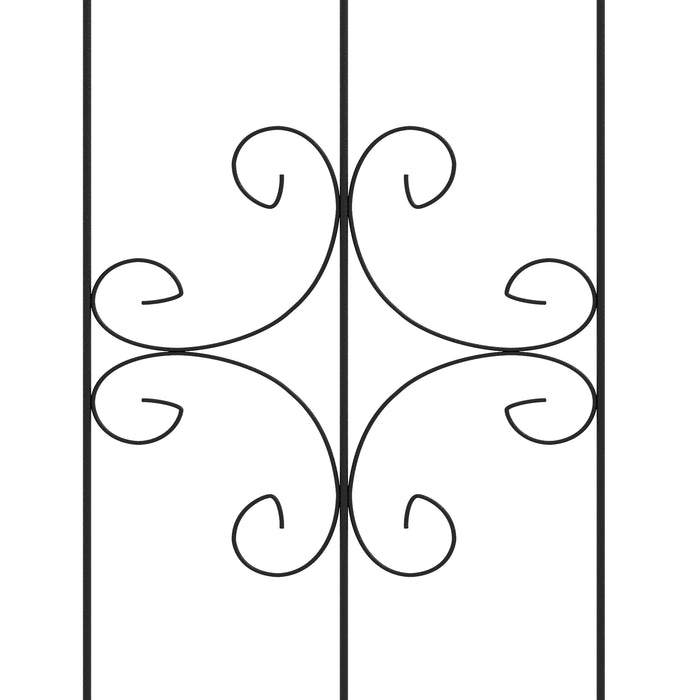Garden Trellis Metal Set of 2 - Climbing Plant Support Frames with Arrow Design - Ideal for Vines & Garden Decoration