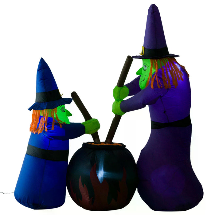Inflatable 1.8-Meter Halloween Witch Decor - Durable Polyester with Next Day Delivery - Perfect for Spooky Outdoor or Indoor Display