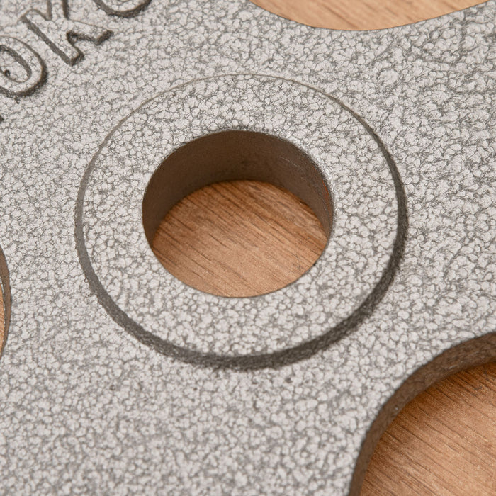 Olympic Grip Weight Plates - 2-Piece Set for Strength, Crossfit & Weightlifting - Ideal Barbell Set for Home Gym Training