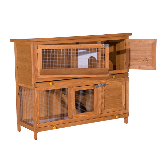 H-Sauce 100 cm - Spacious, Durable Yellow Rabbit Cage - Ideal Home for Pet Rabbits