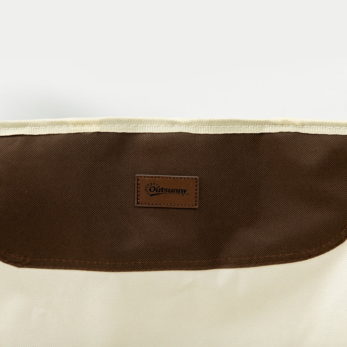 Lightweight Folding Camping Chair with Storage Pocket - Durable Carry Bag Included for Festivals, Beach, Fishing, and Hiking - Easy Transport White Outdoor Seating Solution