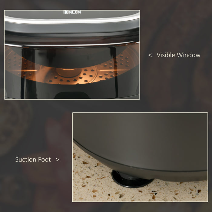 Rapid Air Circulation Family Air Fryer - 6.5L Oil-Free Cooking & Included Recipes - Adjustable Temperature with 60-Minute Timer for Healthier Meals