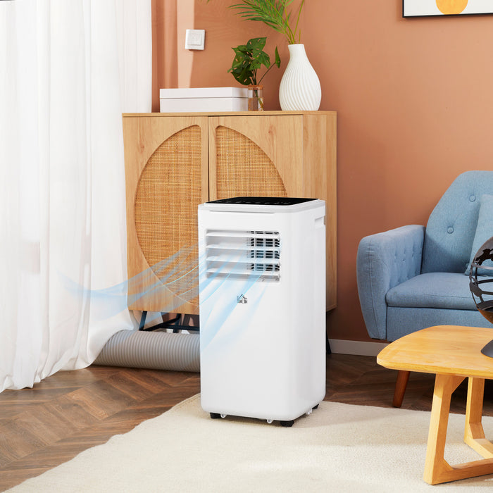9000 BTU Portable Air Conditioner - WiFi-Enabled Smart Cooling Dehumidifier Fan with LED Display - Ideal for Rooms up to 20m² with Remote Control