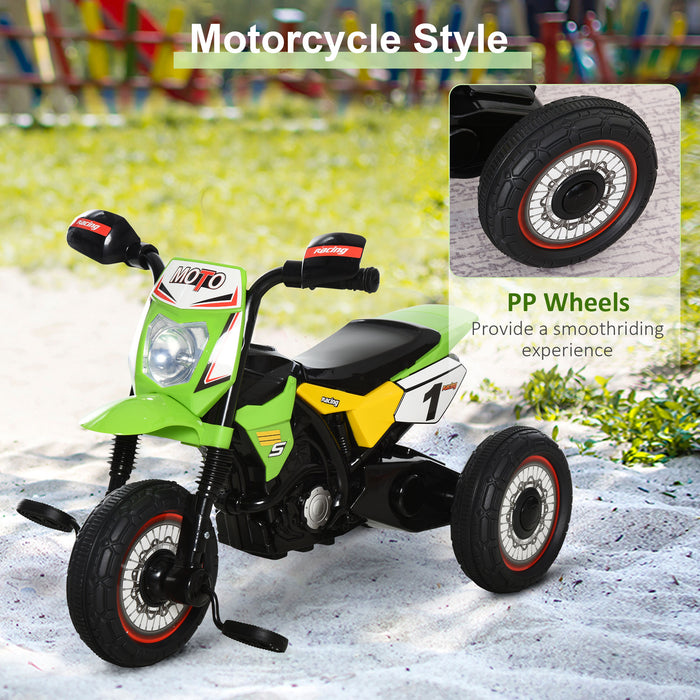 Toddler Tricycle with Pedals - Durable 3-Wheel Design, Green PP Material - Perfect for 18-36 Month Old Kids