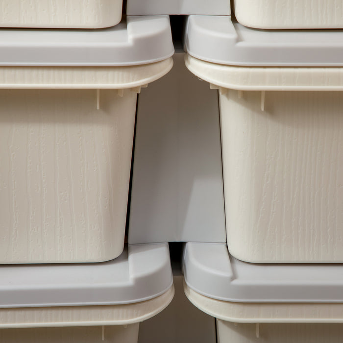 Kids 6-Drawer Storage Organizer - 3-Tier Toy and Clothing Storage Solution - Perfect for Nursery, Playroom, and Kindergarten Spaces in Cream Color